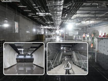 in mumbai the second phase of metro 3 is complete soon sitladevi siddhivinayak metro station nearing completion | 'मेट्रो ३'चा दुसरा टप्पाही सुसाट; शितलादेवी, सिद्धिविनायक स्थानकांची कामं ९९ टक्के