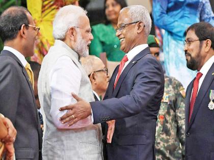 covid restrictions removed in maldives praises india for covid helppresident ibrahim mohamed solih also said on russia ukraine war | "भारतानं आमच्या अर्थव्यवस्थेला तारलं," मालदीवच्या राष्ट्राध्यक्षांकडून तोंड भरुन कौतुक