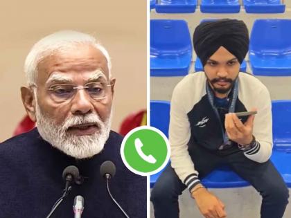 Paris Olympics 2024 PM modi spoke to bronze medal winner Sarabjot Singh over the phone call in 10m Air Pistol Mixed team Manu Bhaker | ऑलिम्पिक पदक विजेता सरबजोत सिंगला पंतप्रधान मोदी यांचा फोन, तोंडभरून केलं कौतुक