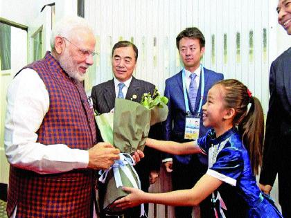  Modi's arrival to China for BRICS Summit | ब्रिक्स शिखर परिषदेसाठी पंतप्रधान नरेंद्र मोदींचे चीनमध्ये आगमन