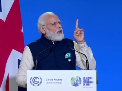 pm modi in glasgow summit that we have to make adaptation main part of our development policies schemes | COP26 Summit: हवामान बदलावर PM मोदींचा पंचामृत फॉर्मुला; जगाला दिला ‘LIFE’ मंत्र