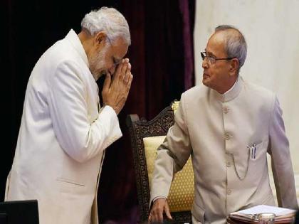 You are my inspiration, thanks to Modi's letter written to former President Pranab Mukherjee | तुम्ही माझे प्रेरणास्रोत, मोदींनी माजी राष्ट्रपती प्रणव मुखर्जी यांना लिहिलेल्या पत्रात मानले आभार