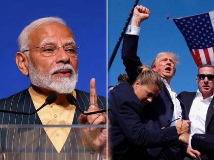 Narendra Modi express his concern over attack on us ex president Donald Trump | Narendra Modi : "माझे मित्र डोनाल्ड ट्रम्प यांच्यावर झालेल्या हल्ल्यामुळे मी अत्यंत चिंतित"; मोदींनी व्यक्त केलं दु:ख