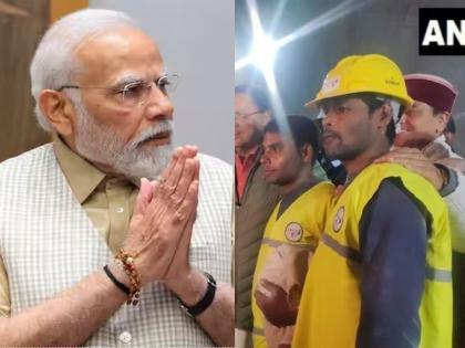 Your courage and patience are an inspiration to all; Prime Minister Modi, Gadkari's Draupadi Murmu tweet addressed to 41 laborers resque uttarakhand tunnel | तुमचे धैर्य आणि संयम सर्वांना प्रेरणा देतोय;द्रौपदी मुर्मू, मोदी, गडकरींचे ४१ मजुरांना उद्देशून ट्विट