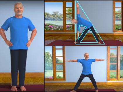 Modi's animated video released on Yoga; Awareness campaign for International Yoga Day | योगा करतानाचा मोदींचा अ‍ॅनिमेटेड व्हिडिओ जारी; आंतरराष्ट्रीय योग दिनासाठी जागृती मोहीम