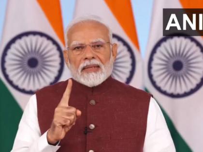 Narendra Modi speech on india pakistan war and said if there is terrorist attack on india we will respond and it is new normal | Narendra Modi : "भारत दहशतवादी हल्ल्यांना चोख प्रत्युत्तर देईल, न्यूक्लियर ब्लॅकमेलिंग सहन करणार नाही" Narendra Modi speech on india pakistan war and said if there is terrorist attack on india we will respond and it is new normal | Narendra Modi : "भारत दहशतवादी हल्ल्यांना चोख प्रत्युत्तर देईल, न्यूक्लियर ब्लॅकमेलिंग सहन करणार नाही"