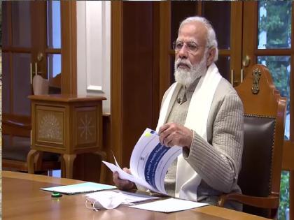 Corona in india: Prime Minister Narendra Modi's high level meeting with officials, Corona reviewed the situation | Corona in india: पंतप्रधान नरेंद्र मोदींची अधिकाऱ्यांसोबत उच्चस्तरीय बैठक, कोरोना परिस्थितीचा घेतला आढावा