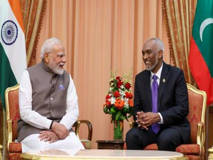 India Maldives Relations: Mohamed Muizzu's shock to China; Expresses desire to sign a free trade agreement with India | मोहम्मद मुइझ्झूंचा चीनला धक्का; भारतासोबत मुक्त व्यापार करार करण्याची व्यक्त केली इच्छा... India Maldives Relations: Mohamed Muizzu's shock to China; Expresses desire to sign a free trade agreement with India | मोहम्मद मुइझ्झूंचा चीनला धक्का; भारतासोबत मुक्त व्यापार करार करण्याची व्यक्त केली इच्छा...