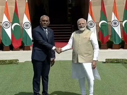 Mohamed Muizzu India Visit : India-Maldives dispute finally resolved; PM Modi's big statement after meeting Muijju, said | अखेर भारत-मालदीवचा वाद मिटला; मुइज्जू यांच्या भेटीनंतर पीएम मोदींचे मोठे वक्तव्य, म्हणाले...