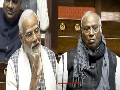 PM Modi Rajya Sabha Speech: 'Special thanks to Khargeji, he blessed NDA with 400 seats', PM Modi's attack | 'खरगेजींचे विशेष आभार, त्यांनी NDAला 400 जागांचा आशीर्वाद दिला', PM मोदींचा हल्लाबोल