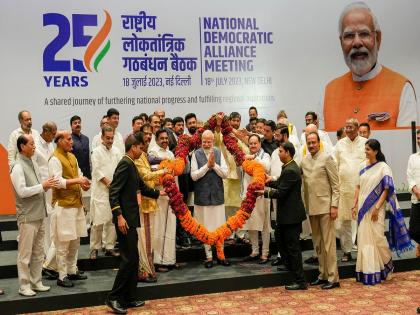 Mission 2024; NDA strategy, 10 groups of MPs will hold meetings with PM Modi | मिशन 2024; NDA ने आखली रणनीती, खासदारांचे 10 गट पीएम मोदींसोबत बैठका घेणार...