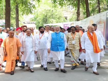 PM Modi Files Nomination: 'What would be a greater fortune than this', PM Modi's first reaction after filing his nomination papers | 'यापेक्षा मोठे भाग्य काय असेल...', उमेदवारी अर्ज दाखल केल्यानंतर पीएम मोदींची पहिली प्रतिक्रिया