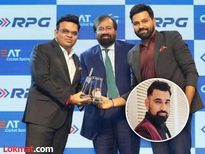 Mohammad Shami made a funny comment in front of captain Rohit Sharma and BCCI secretary Jay Shah at the CEAT cricket awards 2024 | शमी तो शमीच! जय शाह-रोहितसमोर संघ निवडीबाबत रोखठोक बोलला; सर्वांच्या भुवया उंचावल्या