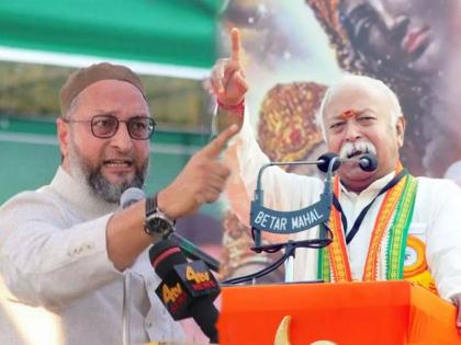 aimim asaduddin owaisi replied rss mohan bhagwat over statement on gyanvapi mosque issue | “प्रत्येक मशिदीत शिवलिंग शोधू नका”; भागवतांच्या विधानाला ओवेसींचे १७ ट्विटमधून उत्तर