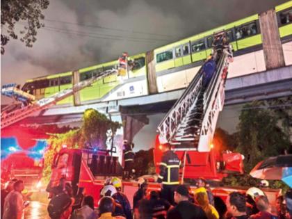 Why the sharp turns on the monorail route? | मोनो रेलच्या मार्गावर तीव्र वळणे कशासाठी? Why the sharp turns on the monorail route? | मोनो रेलच्या मार्गावर तीव्र वळणे कशासाठी?