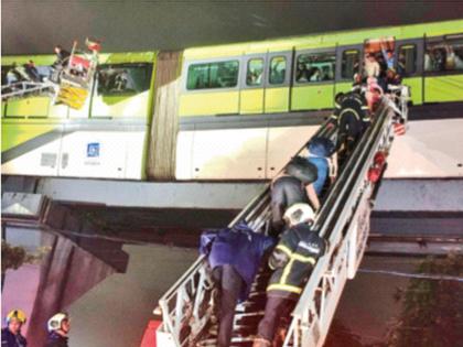 Two officials suspended in monorail malfunction case | मोनो रेल बिघाडप्रकरणी दोन अधिकारी निलंबित Two officials suspended in monorail malfunction case | मोनो रेल बिघाडप्रकरणी दोन अधिकारी निलंबित