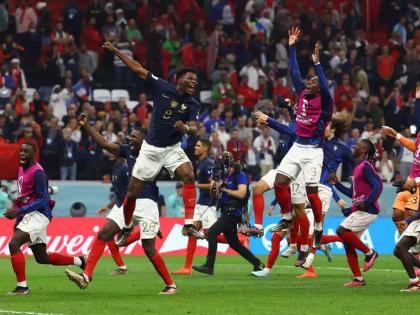 Fifa world cup: France Beat Morocco Will Face Argentina In The Final | Fifa World Cup: मोरोक्कोच्या स्वप्नांचा धुरळा! फ्रान्सची ऐतिहासिक कामगिरी, फायनलमध्ये मारली धडक