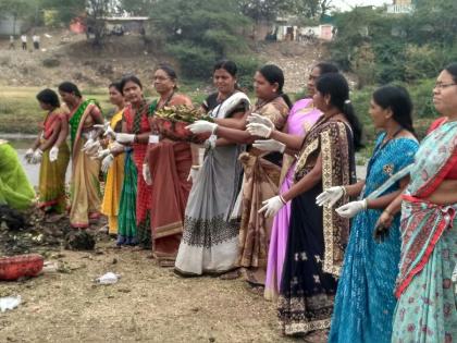 'Morna Cleanliness Mission: women empowerment for river cleansing | ‘मोर्णा स्वच्छता मिशन: नदीच्या स्वच्छतेसाठी एकवटली महिलाशक्ती; पाच हजार महिलांचा सहभाग