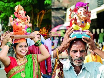 Ganesh Festival: Celebration of Ganesha's arrival took place | Ganesh Festival : भाविकांना लागली गणरायाच्या आगमनाची लगबग