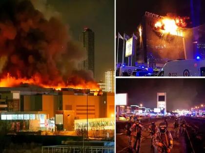 Horrific terrorist attack by ISIS at music concert in Moscow; 60 killed, 145 injured | मॉस्कोतील म्युझिक कॉन्सर्टमध्ये ISIS कडून भीषण हल्ला; 60 जणांचा मृत्यू, 145 जखमी 