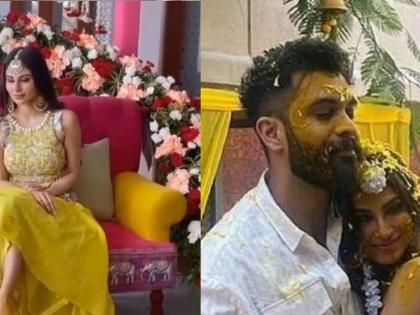 Mauni Roy's Haldi Video viral, danced with her future husband suraj nambiar, watch VIDEO | Mouni Roy Wedding: मौनी रॉयची हळद दणक्यात, होणाऱ्या नवऱ्यासोबत केला जबरदस्त डान्स, पाहा VIDEO 