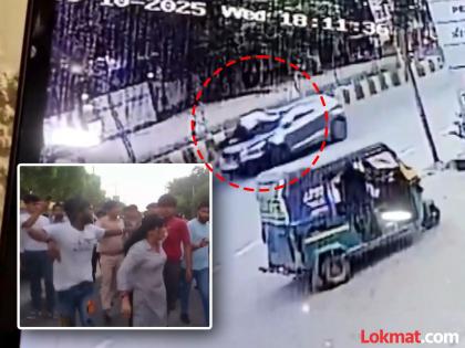 Hit and run in gwalior minor boy drove a car at high speed to avoid checking and hit 15 people | चेकिंग टाळण्यासाठी अल्पवयीन मुलाने भरधाव चालवली कार; १५ जणांना चिरडलं, १० वाहनांचे नुकसान