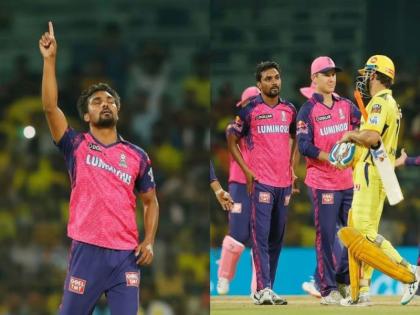 CSK Vs RR: Rajathan Royals Fast Bowler Sandeep Sharma Said I wanted to deliver yorkers in the last over | CSK Vs RR: १ चेंडू ५ धावा, स्ट्राइकवर MS धोनी; अखेरच्या क्षणी संदीप शर्माचा तो निर्णय अन् राजस्थानचा विजय