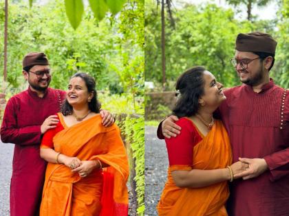 prathamesh laghate and mugdha vaishampayan engaged to each other in private ceremony | प्रथमेश-मुग्धाचा साखरपुडा, 'लिटिल चॅम्प्स' चा पारंपरिक लुक बघितलात का?