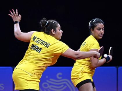 Asian Games 2023: Ahyika Mukherjee and Sutirtha Mukherjee script history at #AsianGames2022 by clinching the BRONZE MEDAL in the Table Tennis women's doubles event, loss to North Korea in semifinal | Asian Games 2023: मुखर्जी बहिणींची 'दादा'गिरी! भारतासाठी जिंकलं ऐतिहासिक पदक