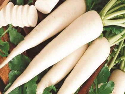 Radish is natural purifier for stomach and liver | लिवर आणि पोटासाठी 'प्युरिफायर'चं काम करतो मुळा; जाणून घ्या फायदे!