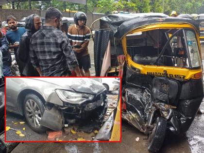 Mumbai Accident Another hit and run case in city Speeding Audi collides with two rickshaws 4 passengers injured | Mumbai Accident: मुंबईत पुन्हा हिट अँड रन; भरधाव ऑडीची दोन रिक्षांना धडक, ४ प्रवासी जखमी