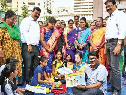 Pictures of child-bearing flowers in the park-grounds; Inauguration at the hands of the Mayor | उद्याने-मैदाने फुलली बालकलाकारांच्या चित्रांनी; महापौरांच्या हस्ते उद्घाटन