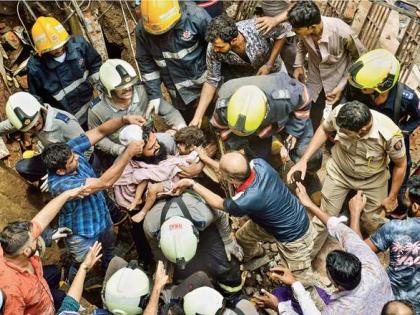 Article on comes the rains and the buildings collapse | नेमेचि येतो मग पावसाळा आणि इमारती कोसळती धडाधडा