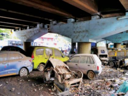 What goes on under flyovers? Where scrap, where Zingat! | उड्डाणपुलांच्या खाली काय चालते? कोठे भंगार, तर कोठे झिंगाट!