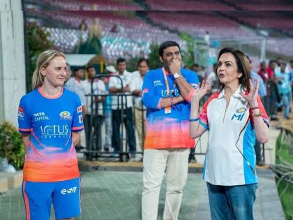 Mumbai Indians team owner Nita Ambani said the Women's Premier League will inspire young girls to pursue their dreams  | WPL 2023: महिला प्रीमियर लीग तरुण मुलींना त्यांच्या स्वप्नासाठी प्रेरणा देईल - नीता अंबानी