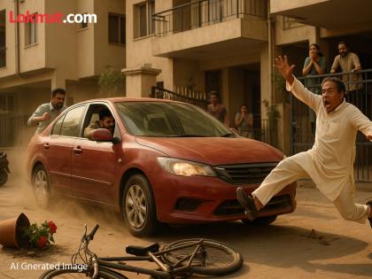 Mumbai: Tenant tried to run over landlord with car, incident in Mumbai | Mumbai: भाडेकरूने घरमालकालाच कार खाली चिरडण्याचा केला प्रयत्न, मुंबईतील घटना Mumbai: Tenant tried to run over landlord with car, incident in Mumbai | Mumbai: भाडेकरूने घरमालकालाच कार खाली चिरडण्याचा केला प्रयत्न, मुंबईतील घटना
