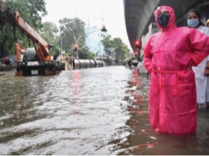 It has never been said that the water will not overflow, the mayor's defensive sanctuary | पाणी तुंबणार नाही, असे कधीच बाेलले नाही, महापौरांचा बचावात्मक पवित्रा