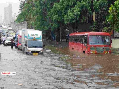 Mumbai Thane in deep trouble due to heavy rainfall Red alert for today and yellow alert tomorrow | मुंबई, ठाण्याची दैना; आठवड्याच्या पहिल्याच दिवशी दाणादाण; आज रेड अलर्ट तर उद्या यलाे अलर्ट! Mumbai Thane in deep trouble due to heavy rainfall Red alert for today and yellow alert tomorrow | मुंबई, ठाण्याची दैना; आठवड्याच्या पहिल्याच दिवशी दाणादाण; आज रेड अलर्ट तर उद्या यलाे अलर्ट!