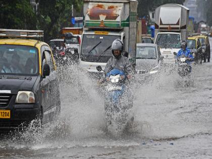 Heavy rains in Thane; 12 houses damaged, hundreds of villages cut off! 103 mm recorded in Colaba | ठाण्यात पावसाचा धुमाकूळ; १२ घरांचे नुकसान, शेकडो गावांचा संपर्क तुटला! कुलाब्यात १०३ मिमी नोंद
