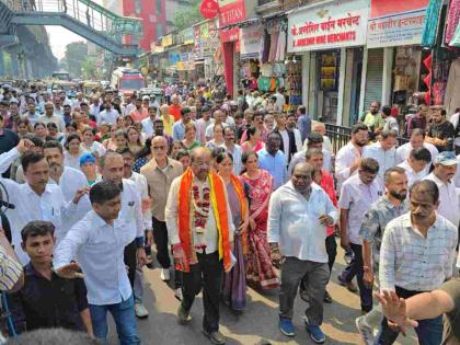 rallies of all party candidates at various places in mumbai | कुठे दुरंगी, कुठे तिरंगी लढत! ठिकठिकाणी सर्वपक्षीय उमेदवारांचे रॅली काढून शक्तिप्रदर्शन