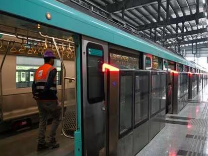 मुंबईकरांसाठी गुड न्यूज! थर्टी फर्स्टच्या सेलिब्रेशनसाठी मेट्रो 'ॲक्वालाईन' रात्रभर धावणार, मुंबई मेट्रो रेल कॉर्पोरेशनचा मोठा निर्णय - Marathi News | Good news for Mumbaikars! Metro 'Aqualine' will run all night for the celebration of Thirty-First, a big decision by Mumbai Metro Rail Corporation | Latest News at Lokmat.com