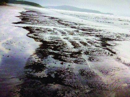 Fisheries in danger due to oil discovery on Murud coast | मुरुड किनाऱ्यावर तेलाच्या तवंगामुळे मासेमारी धोक्यात