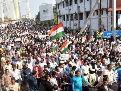 NRC and CAA should not be implemented in Maharashtra: massive march of Muslims | महाराष्ट्रात 'एनआरसी' व 'सीएए' लागू करू नये : नागपुरात मुस्लिमांचा भव्य मोर्चा