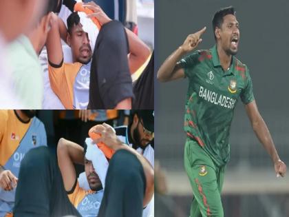 bangladesh-pacer-mustafizur-rahman-has-been-struck-on-the-head-during-a-net-session | VIDEO: मुस्तफिझूर रहमानच्या डोक्याला मार; सरावादरम्यान लागला बॉल, रुग्णालयात दाखल...