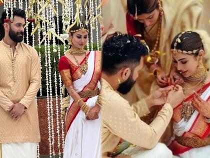 Mouni roy and suraj nambiar first photo out from their wedding ceremony see here | Mouni Roy Wedding: मौनी रॉय आणि सूरज नांबियारच्या शाही लग्नाचा पहिला फोटो आला समोर