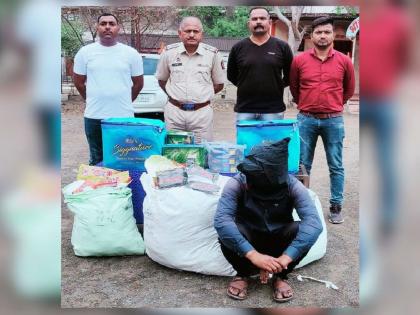 'Deepak' selling aromatic tobacco in Gajaad, Gutkha worth 66 thousand seized | सुगंधीत तंबाखू विकणारा ‘दीपक’ गजाआड, ६६ हजारांचा गुटखा जप्त