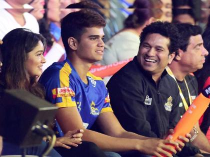 Every father's wish is to gain recognition from his son! Sachin's reaction after Arjun's performance | मुलामुळे ओळख लाभावी ही प्रत्येक पित्याची इच्छा! अर्जुनच्या कामगिरीनंतर सचिनची प्रतिक्रिया