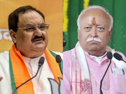 "BJP doesn't need RSS", Sangh remains silent on Nadda's statement | "भाजपला आरएसएसची गरज नाही", नड्डांच्या विधानावर संघाने सोडले मौन