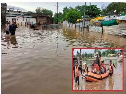 Heavy rains in eight talukas of Amravati, Wardha district, floods in rivers and streams, 40 people rescued | अमरावती, वर्धा जिल्ह्यांतील आठ तालुक्यांत अतिवृष्टी, नदी-नाल्यांना पूर; तिवशात ४० जणांचे ‘रेस्क्यू’