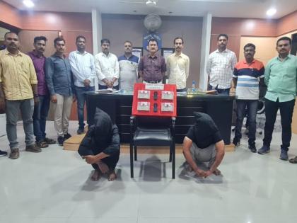 gang of inter state robbers arrested in ahmednagar with goods worth rs one and half lakh | दीड लाखांच्या मुद्देमालासह आंतरराज्य लुटारुंची टोळी अहमदनगरमध्ये जेरबंद